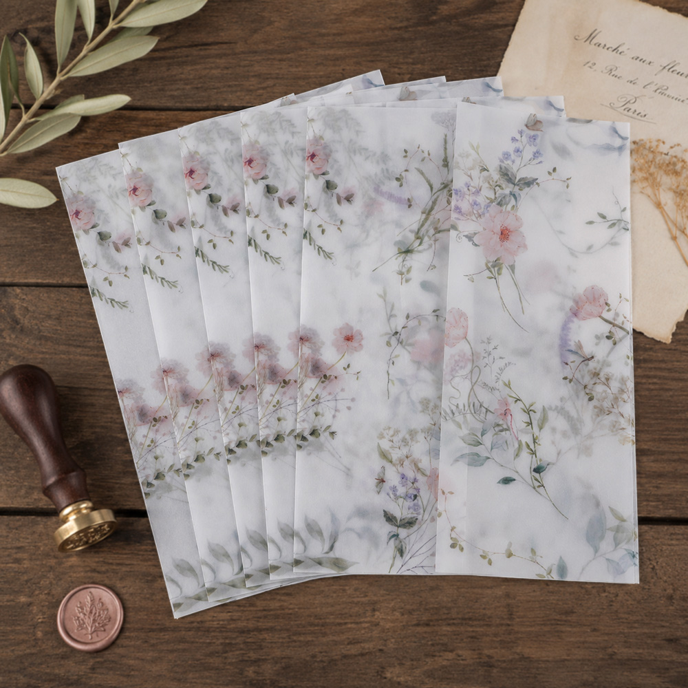 20/50pcs Vellum Wrap with Wate - Jackets recension och pris