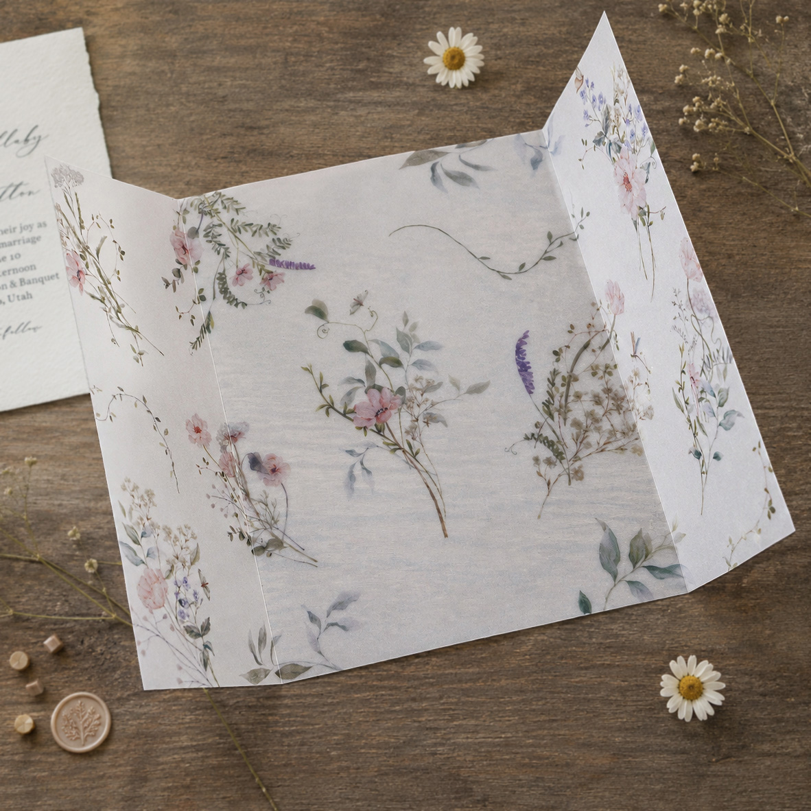20/50pcs Vellum Wrap with Wate - Jackets recension och pris