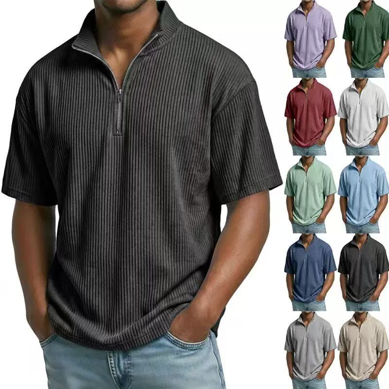 Summer Corduroy Stand-up Colla - Corduroy Button Up Shirt Men recension och pris