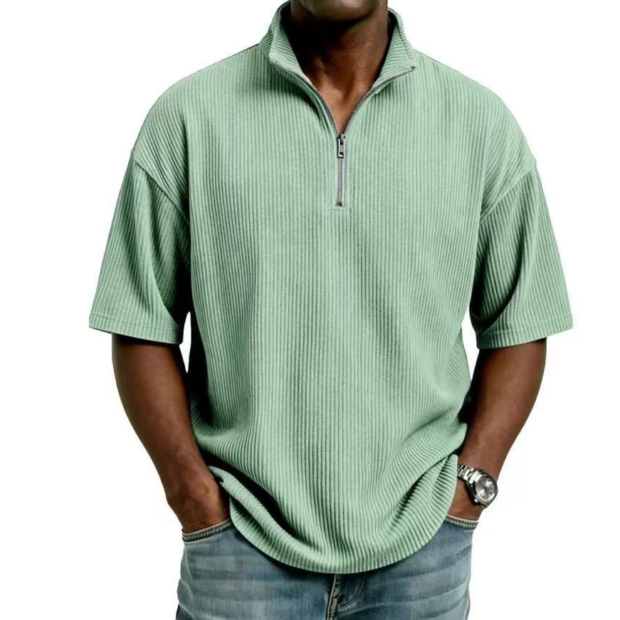 Summer Corduroy Stand-up Colla - Corduroy Button Up Shirt Men recension och pris