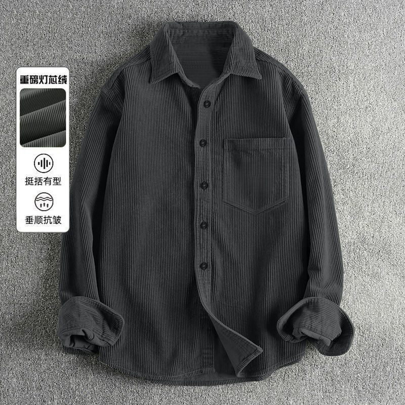 Autumn Men's Corduroy Long Sle - Corduroy Button Up Shirt Men recension och pris