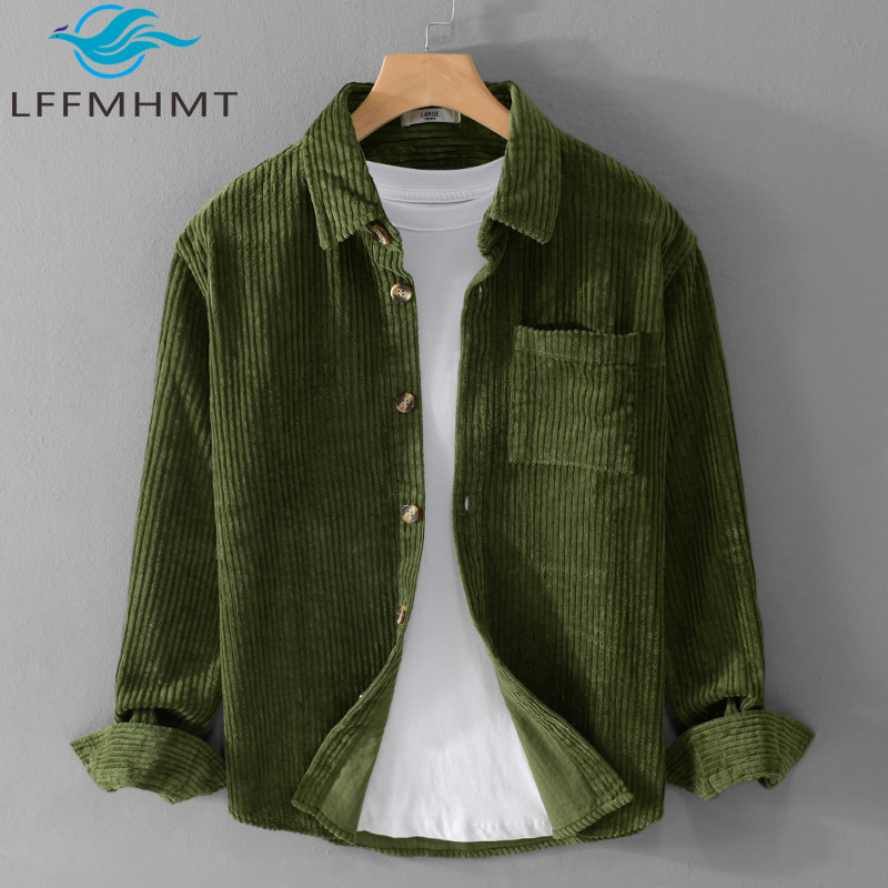 2026 New Men's Corduroy Shirt  - Corduroy Button Up Shirt Men recension och pris