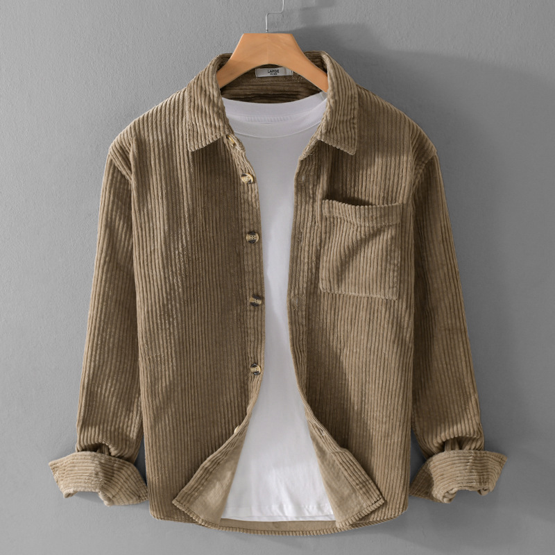 2026 New Men's Corduroy Shirt  - Corduroy Button Up Shirt Men recension och pris