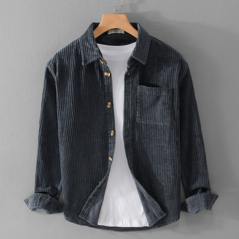 2026 New Men's Corduroy Shirt  - Corduroy Button Up Shirt Men recension och pris