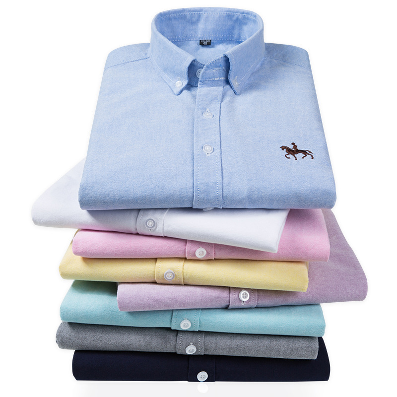 New 100% Cotton Oxford Shirt F - Oxford Cotton Casual Shirt Business recension och pris