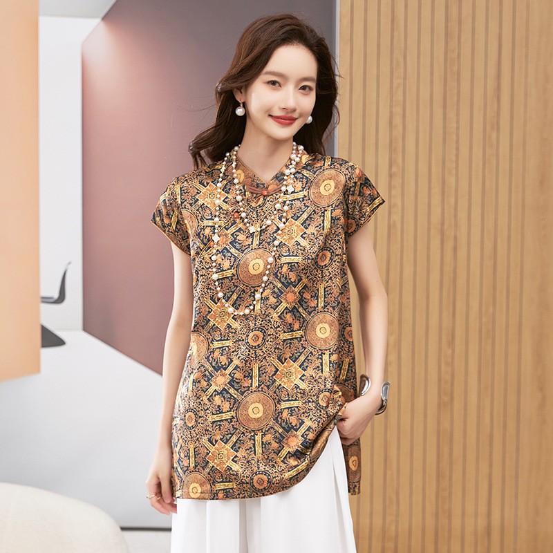 Women's Blouse Short Sleeve Ro - Shirts recension och pris