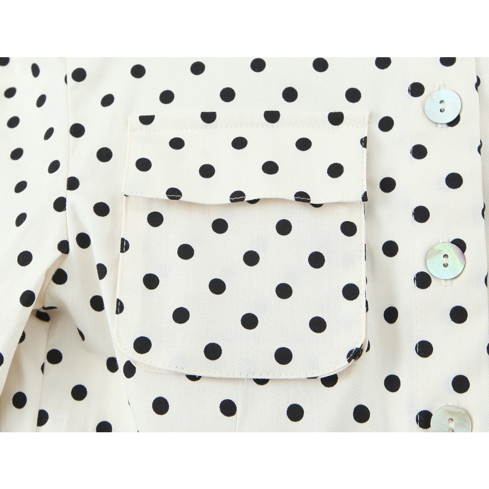 Elegant Chic Fitted Polka Dot  - Jackets recension och pris