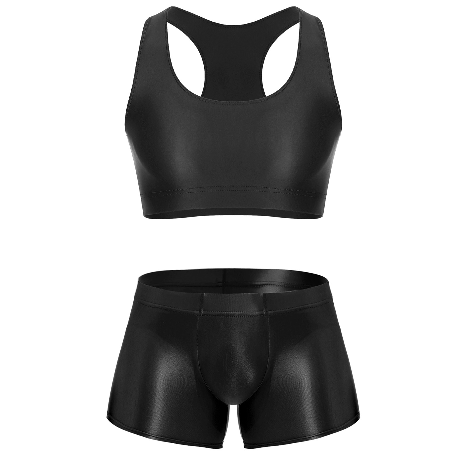 Men Glossy Stretchy Fitness Ou - Underwear recension och pris