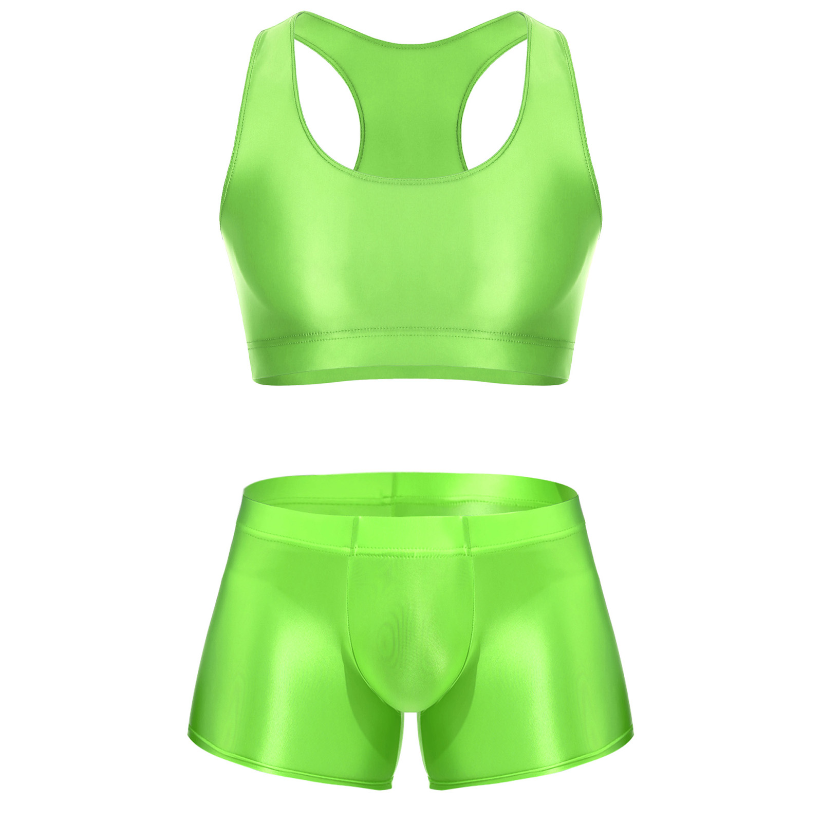 Men Glossy Stretchy Fitness Ou - Underwear recension och pris