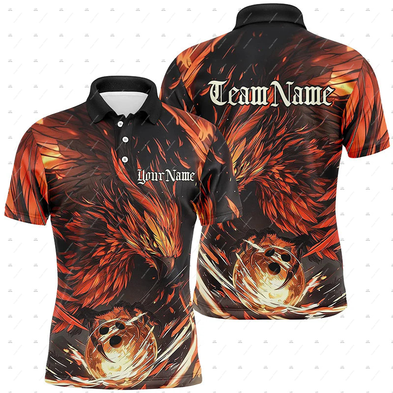 Custom Name Bowling Skull Flam - Short Sleeve Bowling Shirt Retro recension och pris