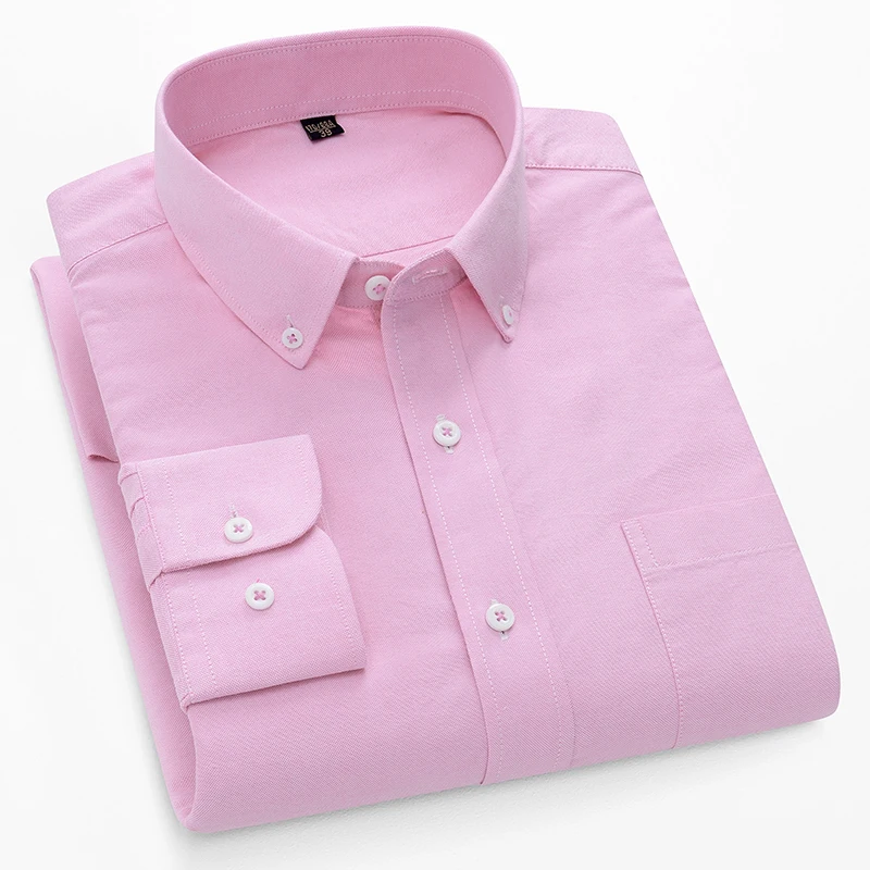 100%cotton oxford long-sleeve  - Oxford Cotton Casual Shirt Business recension och pris