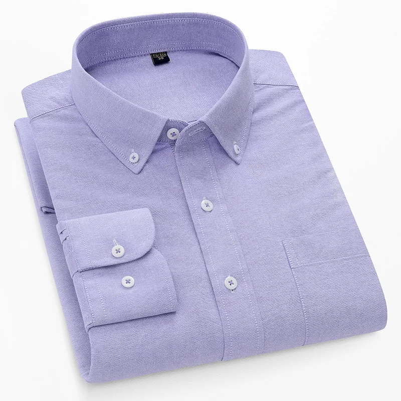 100%cotton oxford long-sleeve  - Oxford Cotton Casual Shirt Business recension och pris
