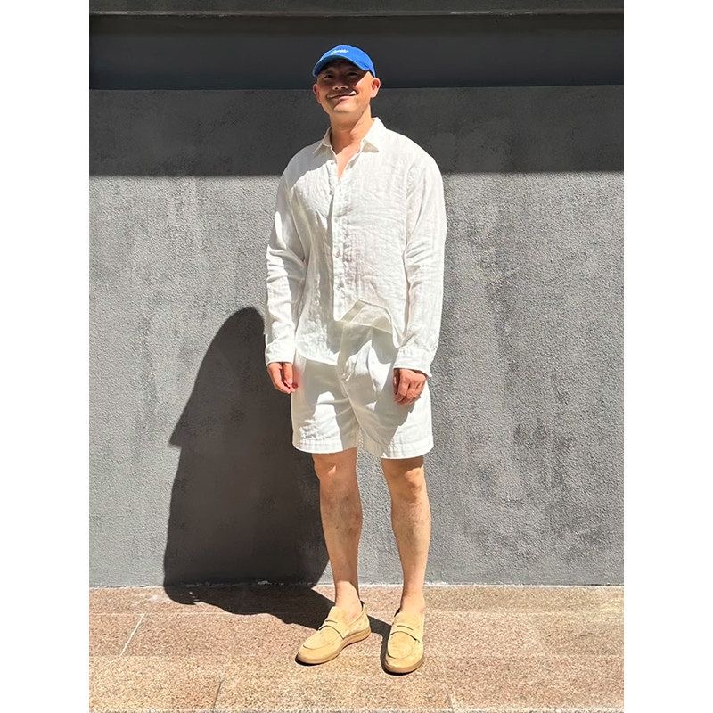 Light Luxury Men's Linen Sun P - Mens Linen Shirt Long Sleeve recension och pris