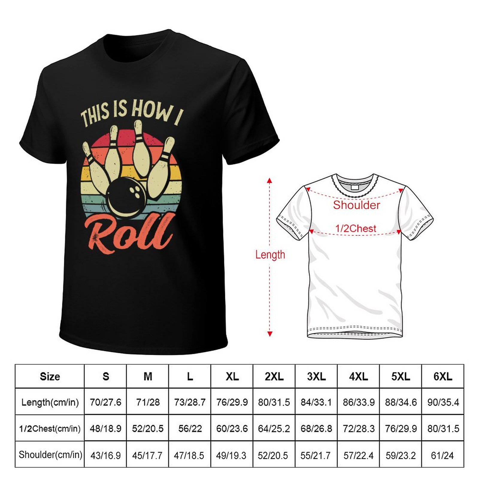 This Is How I Roll Retro Bowli - Short Sleeve Bowling Shirt Retro recension och pris