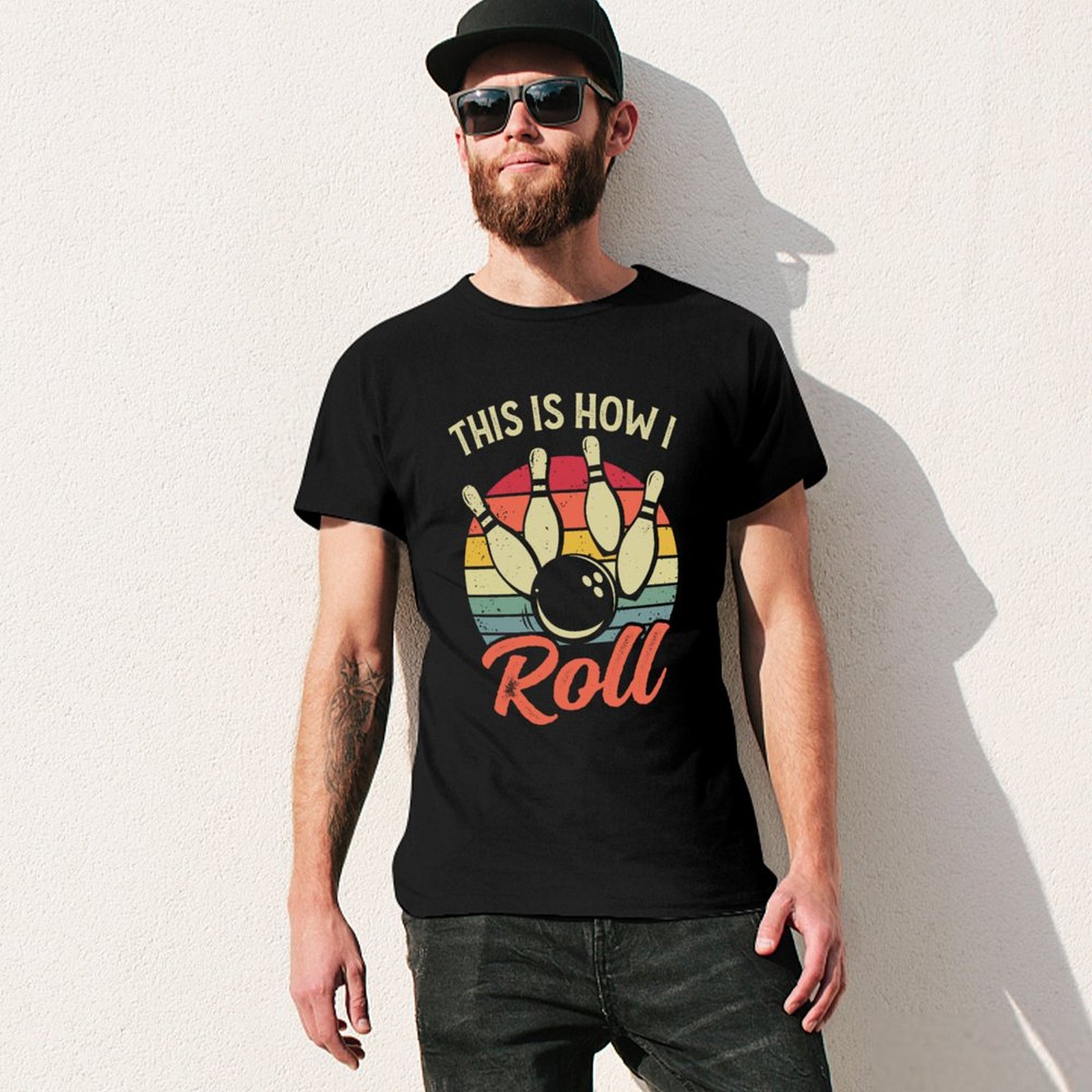 This Is How I Roll Retro Bowli - Short Sleeve Bowling Shirt Retro recension och pris