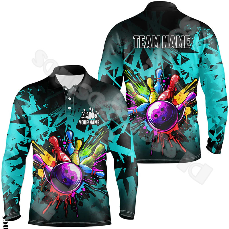 Custom Name Strike Bowling Pla - Short Sleeve Bowling Shirt Retro recension och pris