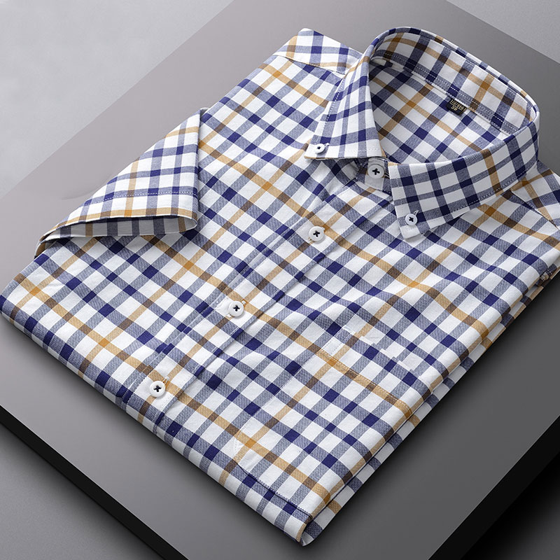 Summer new 100% cotton Oxford  - Oxford Cotton Casual Shirt Business recension och pris