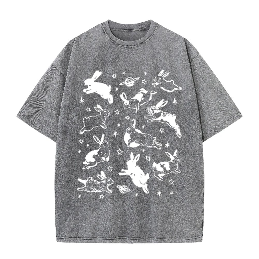 2026 Vintage Space Rabbit Plan - Acid Wash Vintage Graphic T Shirt recension och pris