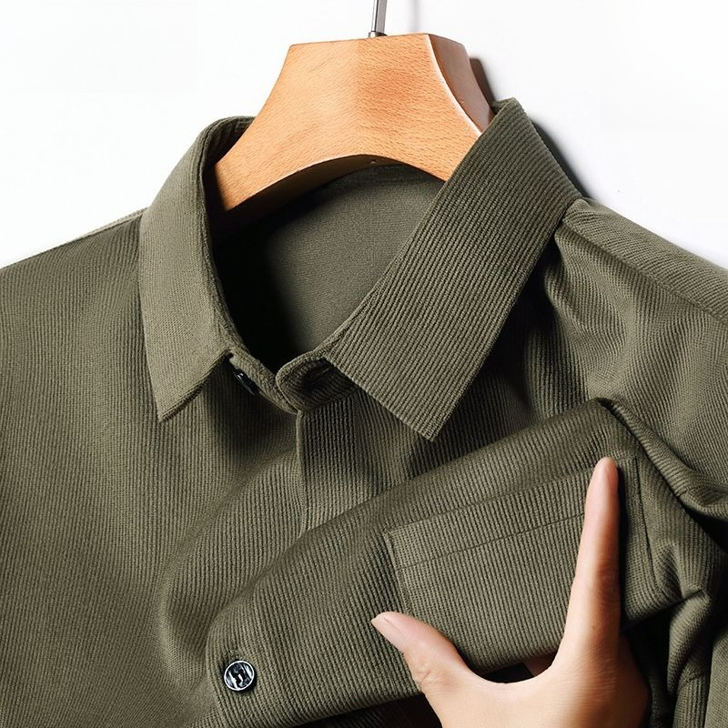 Corduroy Men's Long Sleeve Shi - Corduroy Button Up Shirt Men recension och pris