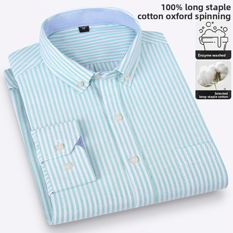 Pure Cotton High Quality Busin - Oxford Cotton Casual Shirt Business recension och pris