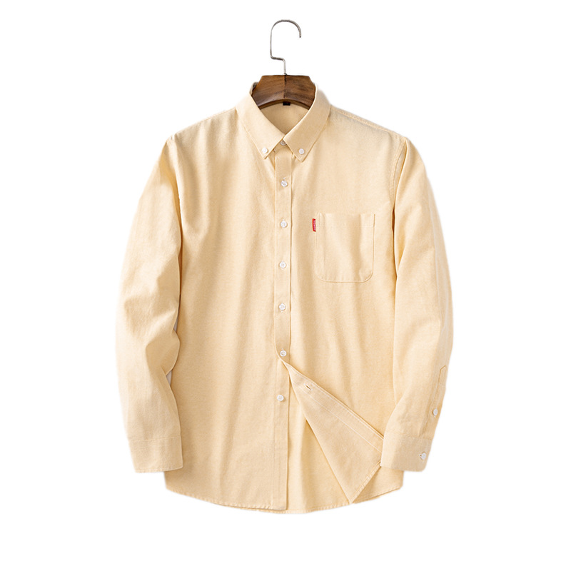 Men's Pure Cotton Oxford Cloth - Oxford Cotton Casual Shirt Business recension och pris