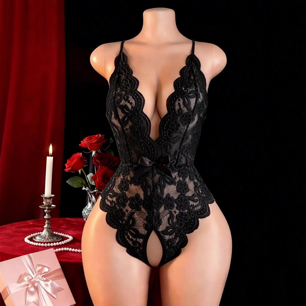Hot Crotchless Sexy Lingerie F - Underwear recension och pris