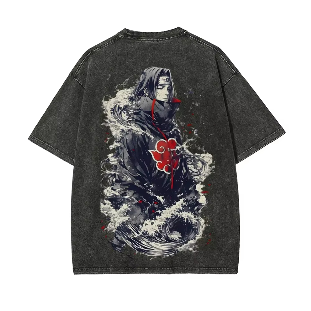 Naruto Itachi Uchiha T Shirt A - Acid Wash Vintage Graphic T Shirt recension och pris