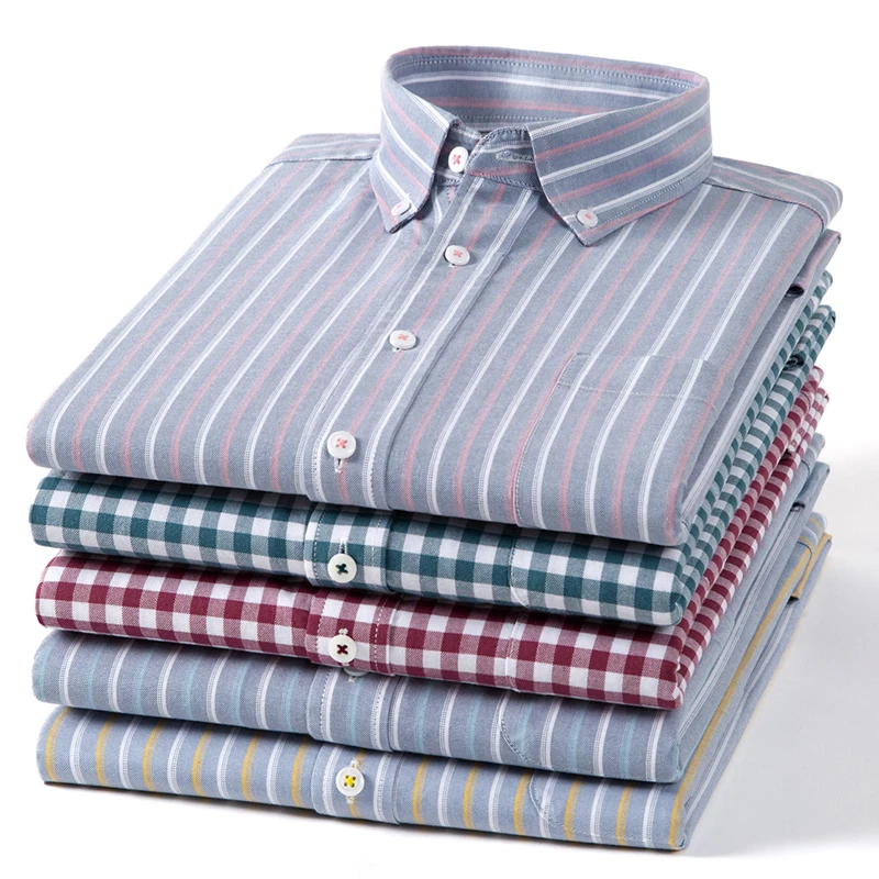 2026 Spring and Autumn 100% Co - Oxford Cotton Casual Shirt Business recension och pris