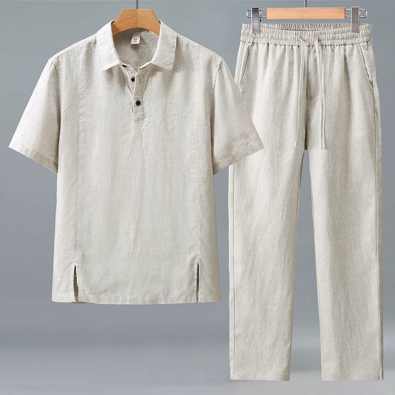 Spring/Summer Fashion Retro Sp - Mens Linen Shirt Long Sleeve recension och pris