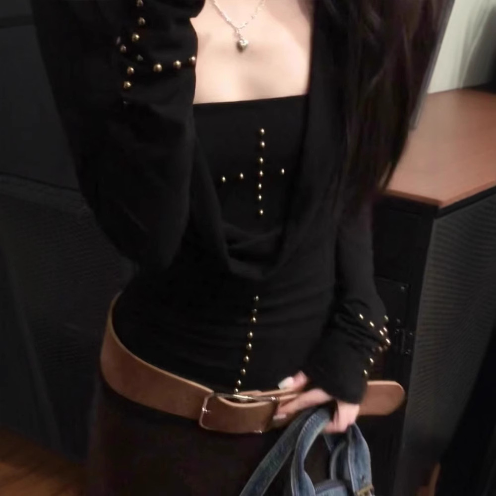 Y2k Dark Girl Cross Long Sleev - T-Shirts recension och pris