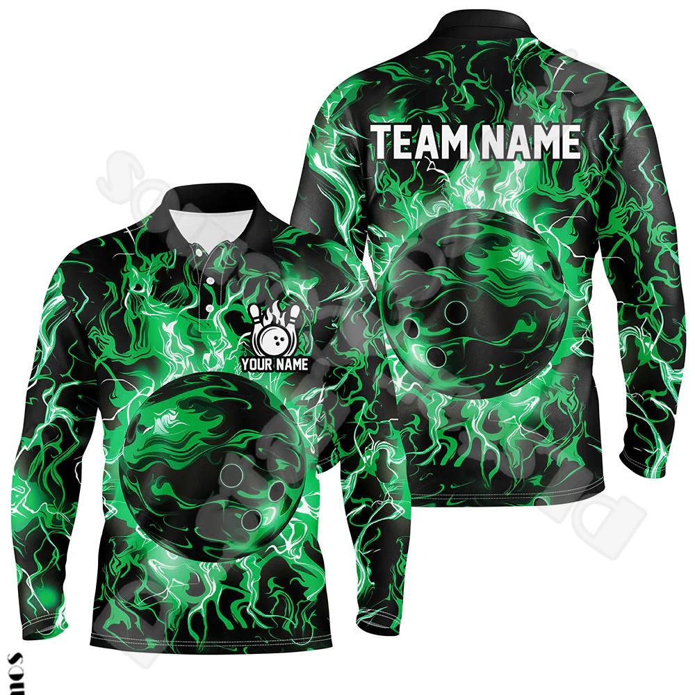 Custom Name Strike Bowling Pla - Short Sleeve Bowling Shirt Retro recension och pris