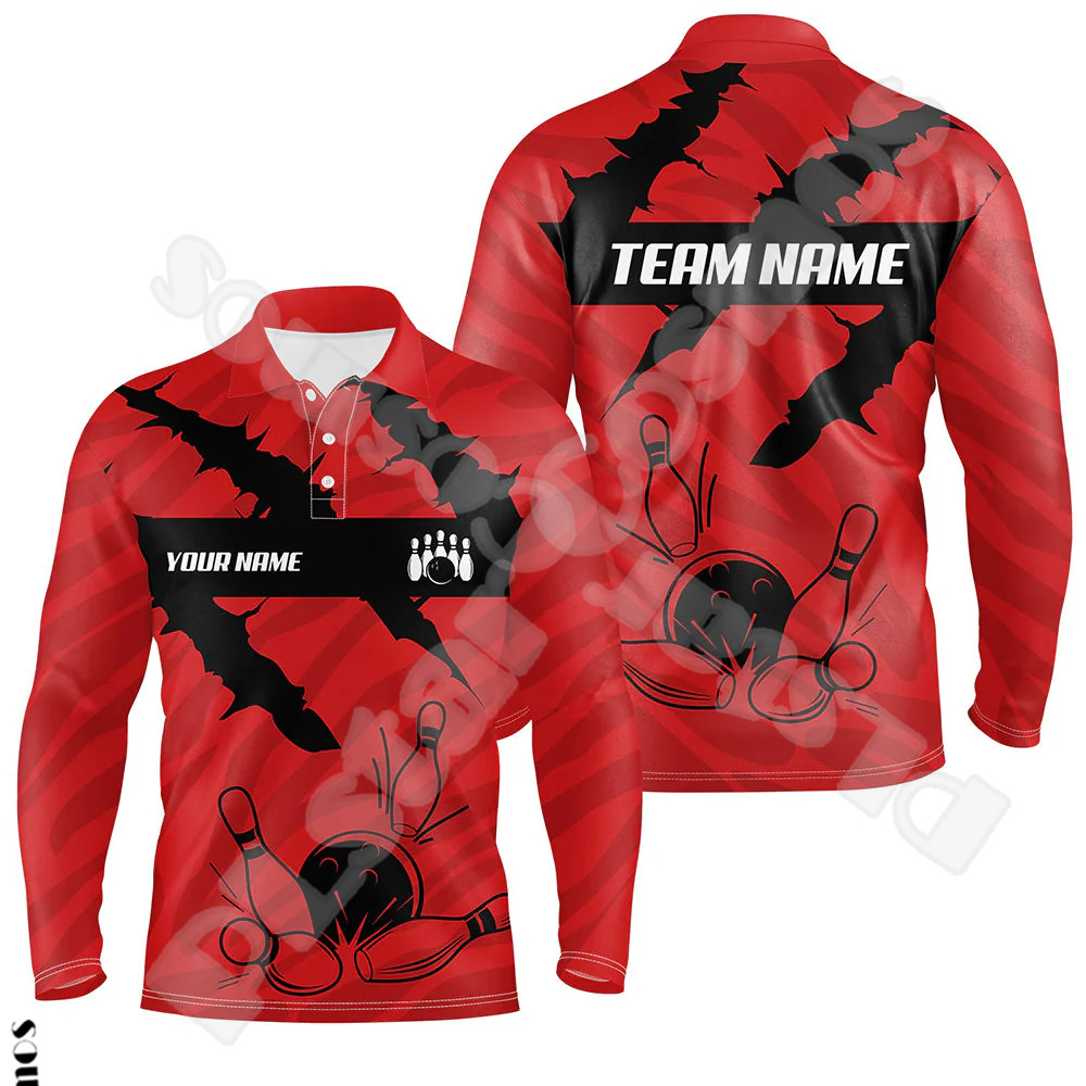 Custom Name Strike Bowling Pla - Short Sleeve Bowling Shirt Retro recension och pris