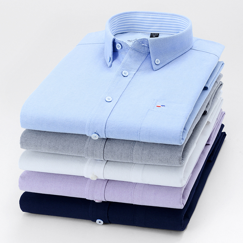 100% Pure Cotton Oxford Men So - Oxford Cotton Casual Shirt Business recension och pris