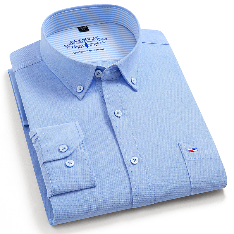 100% Pure Cotton Oxford Men So - Oxford Cotton Casual Shirt Business recension och pris