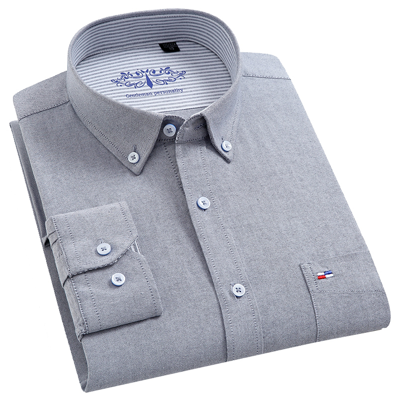 100% Pure Cotton Oxford Men So - Oxford Cotton Casual Shirt Business recension och pris
