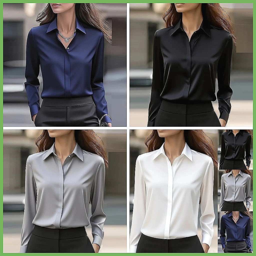 New Women's Office Blouse Long - Shirts recension och pris