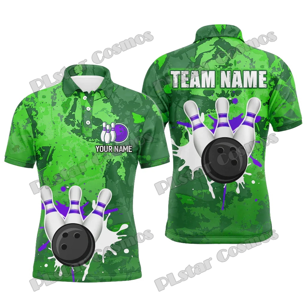 Retro Bowling Water Milk Multi - Short Sleeve Bowling Shirt Retro recension och pris
