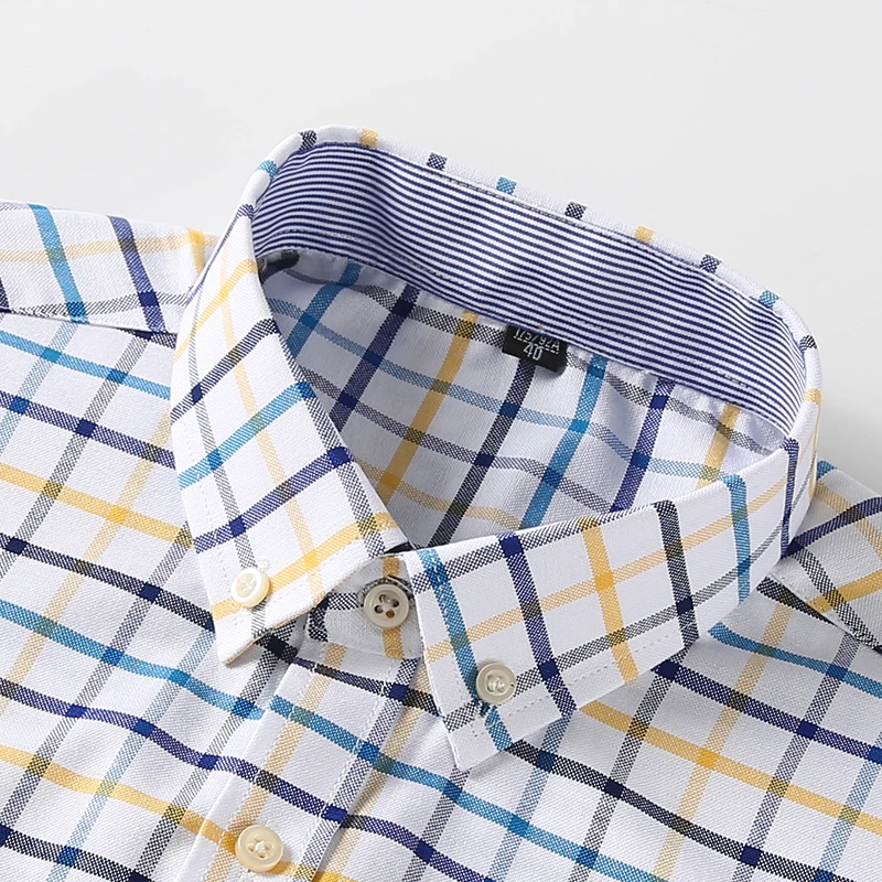 Men's 100% Cotton Shirts Long  - Oxford Cotton Casual Shirt Business recension och pris
