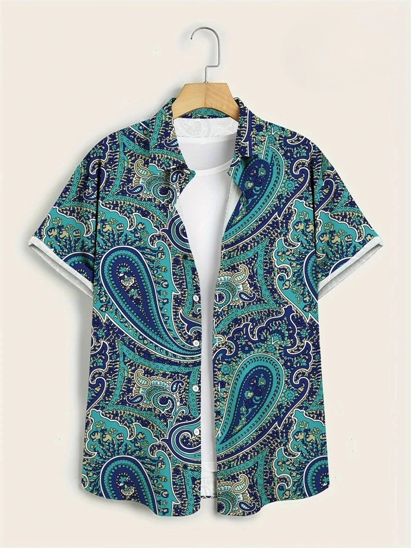 Purple Base Colorful Paisley H - Vintage Hawaiian Floral Shirt recension och pris