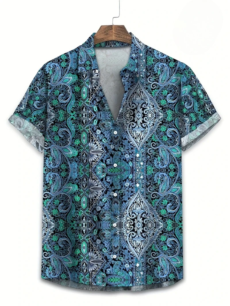 Purple Base Colorful Paisley H - Vintage Hawaiian Floral Shirt recension och pris