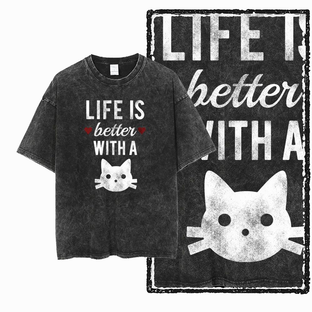 G55 Acid Washed Black Cotton C - Acid Wash Vintage Graphic T Shirt recension och pris