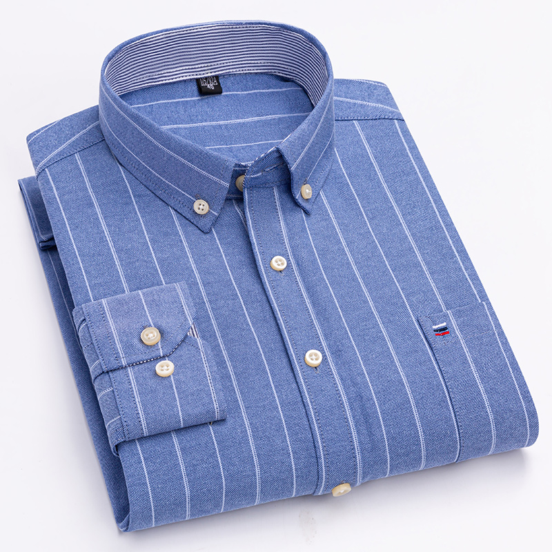 Men's Casual Shirts Cotton Oxf - Oxford Cotton Casual Shirt Business recension och pris