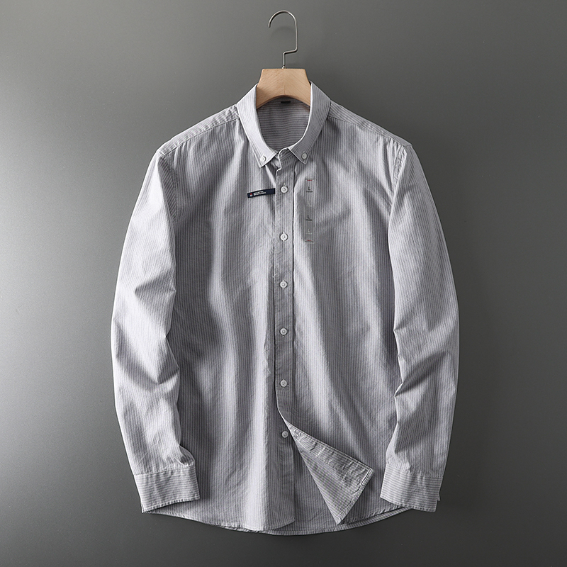Men's Fashion Business Wedding - Oxford Cotton Casual Shirt Business recension och pris