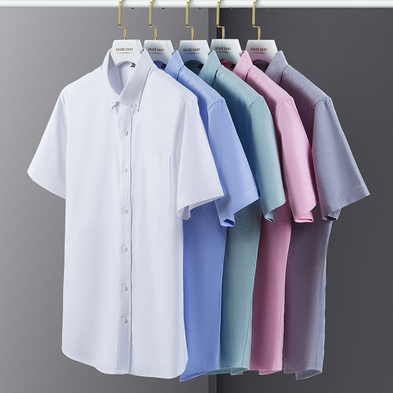 Summer High Quality 100% Cotto - Oxford Cotton Casual Shirt Business recension och pris