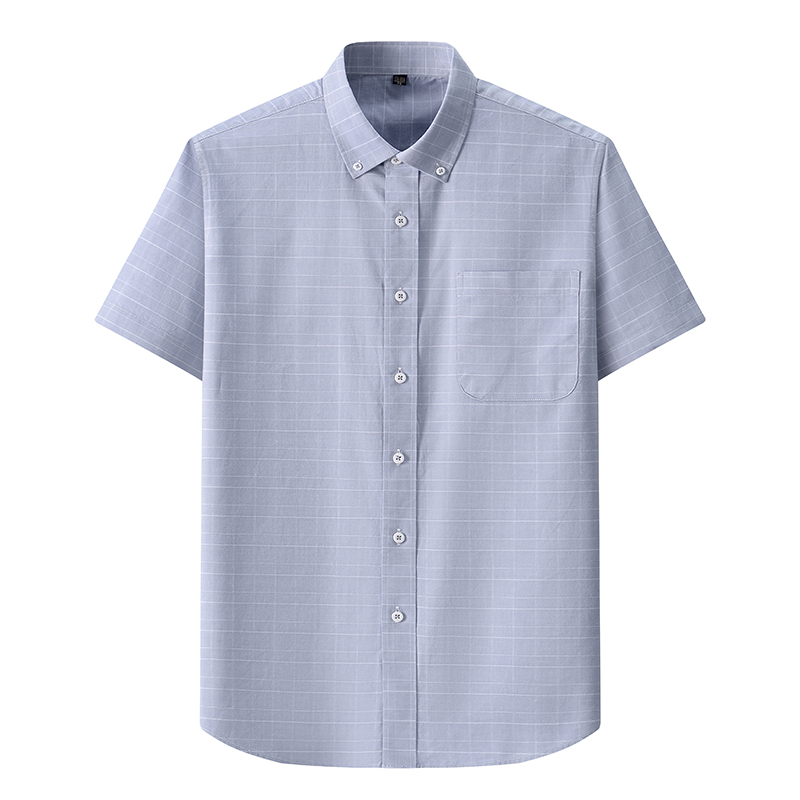Summer High Quality 100% Cotto - Oxford Cotton Casual Shirt Business recension och pris
