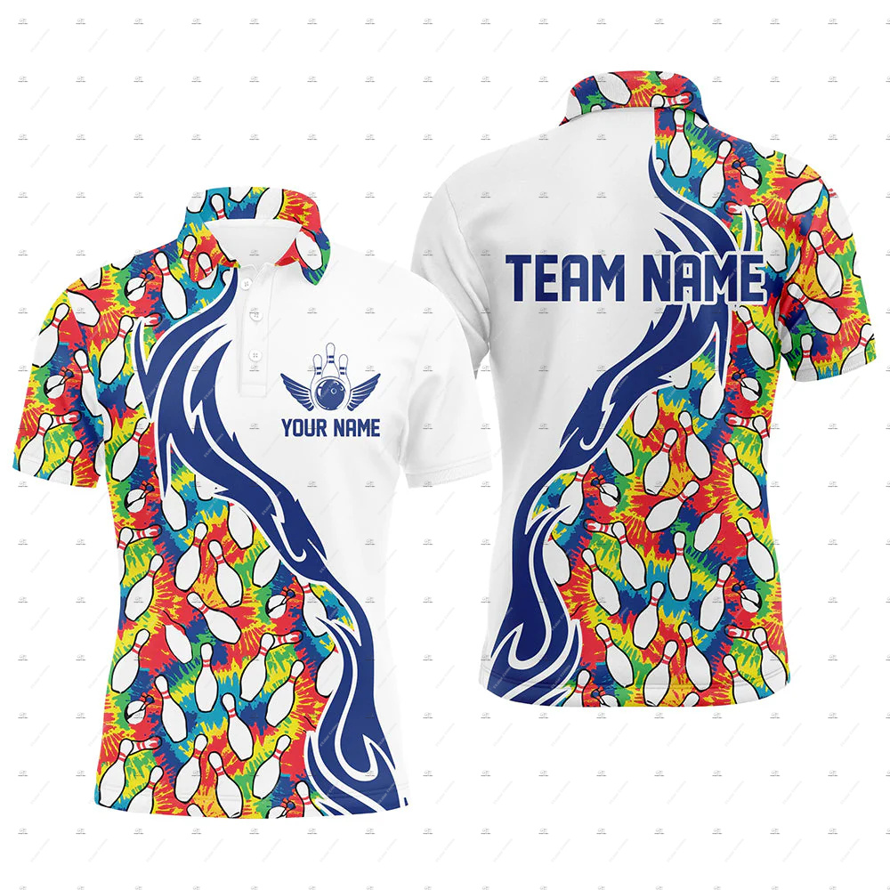 Custom Name Bowling Skull Flam - Short Sleeve Bowling Shirt Retro recension och pris