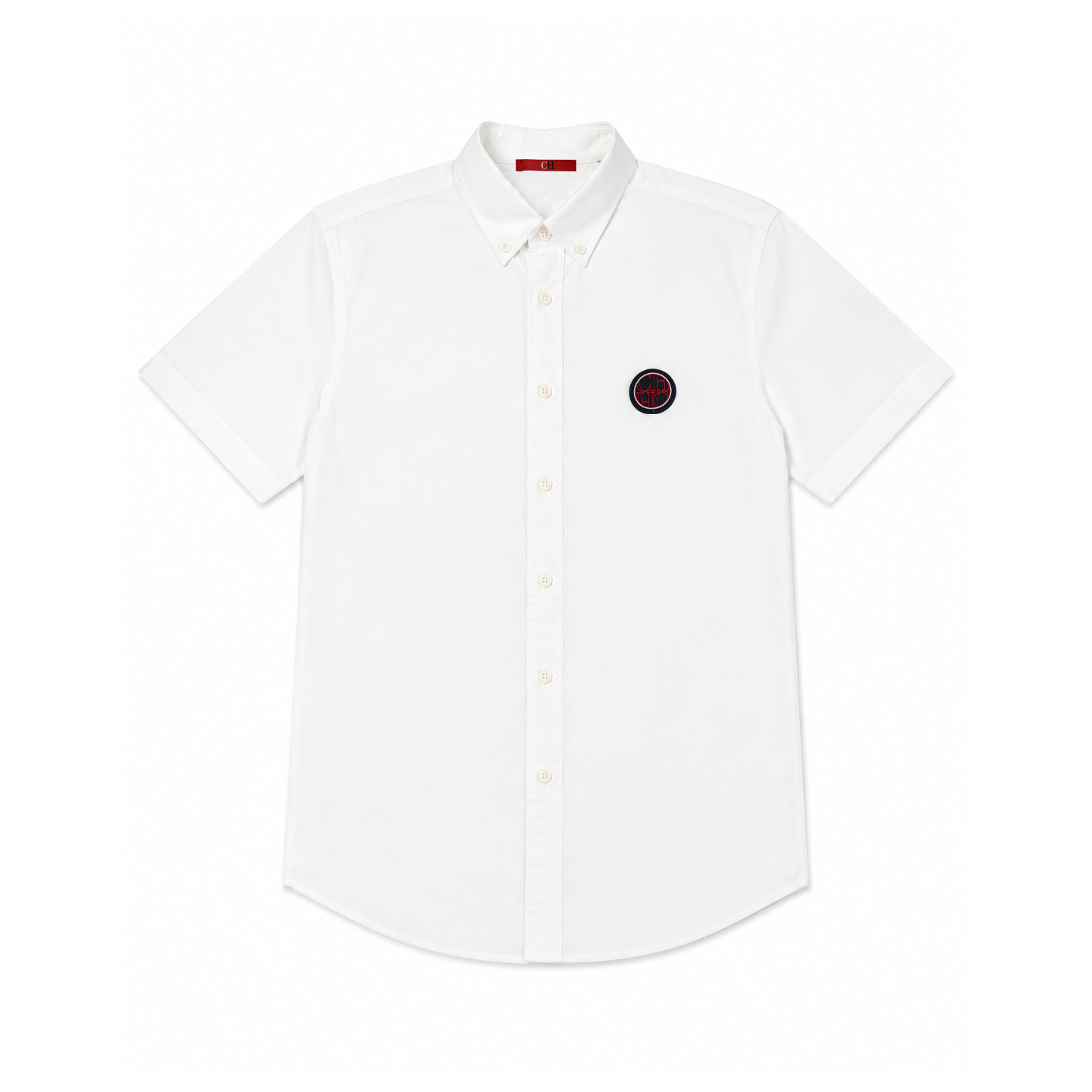 CH Men's White Oxford Short Sl - Oxford Cotton Casual Shirt Business recension och pris