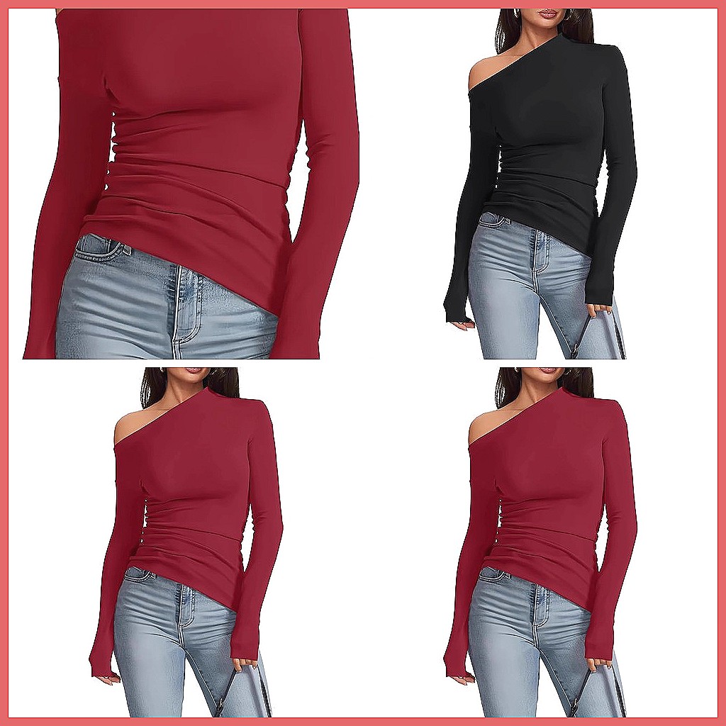 Off-Shoulder Long Sleeve T-Shi - T-Shirts recension och pris