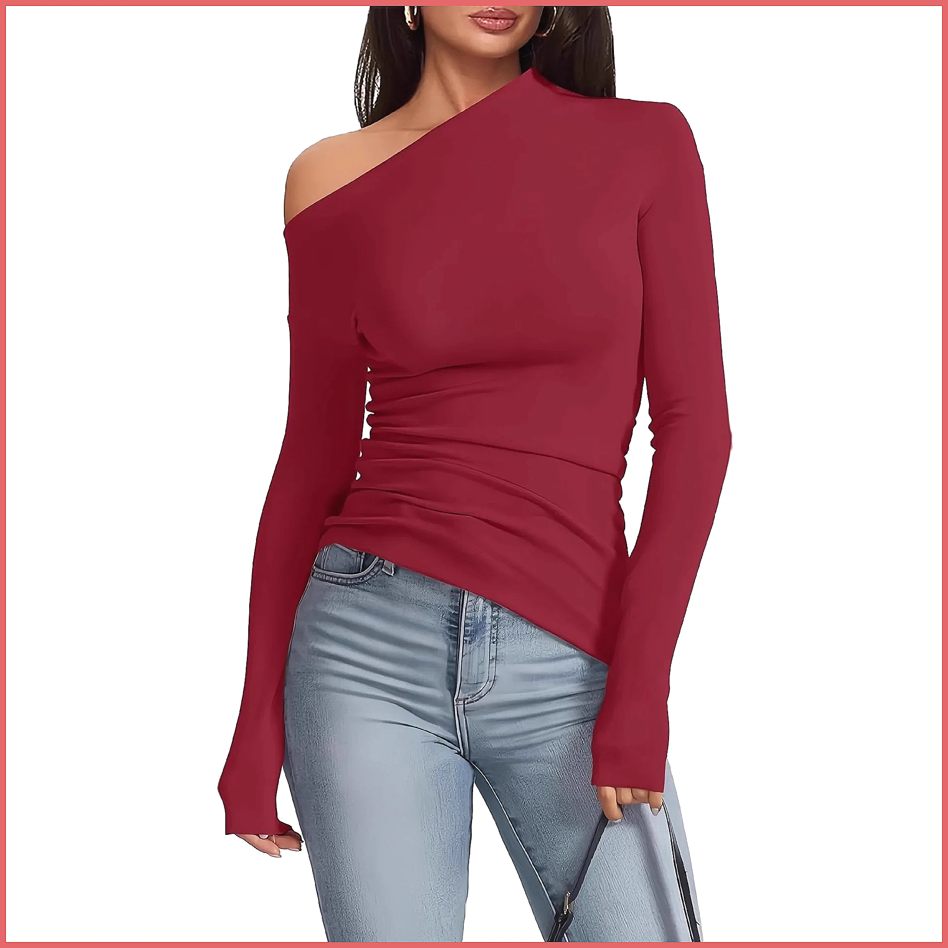 Off-Shoulder Long Sleeve T-Shi - T-Shirts recension och pris
