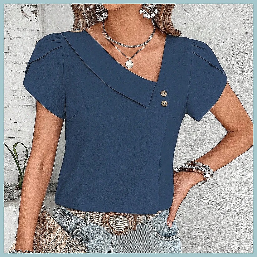 2024 Summer Vintage Solid Colo - Shirts recension och pris